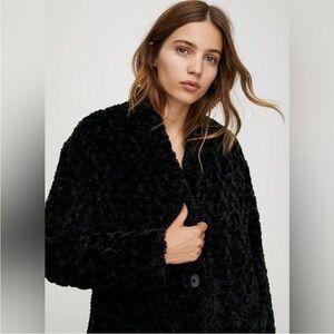 Aritzia Wilfred Free Grete/Plush Jacket Black Size S